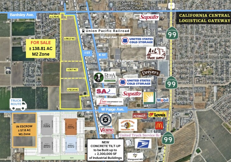 Primary Photo Of 2453 S I St, Tulare Land For Sale