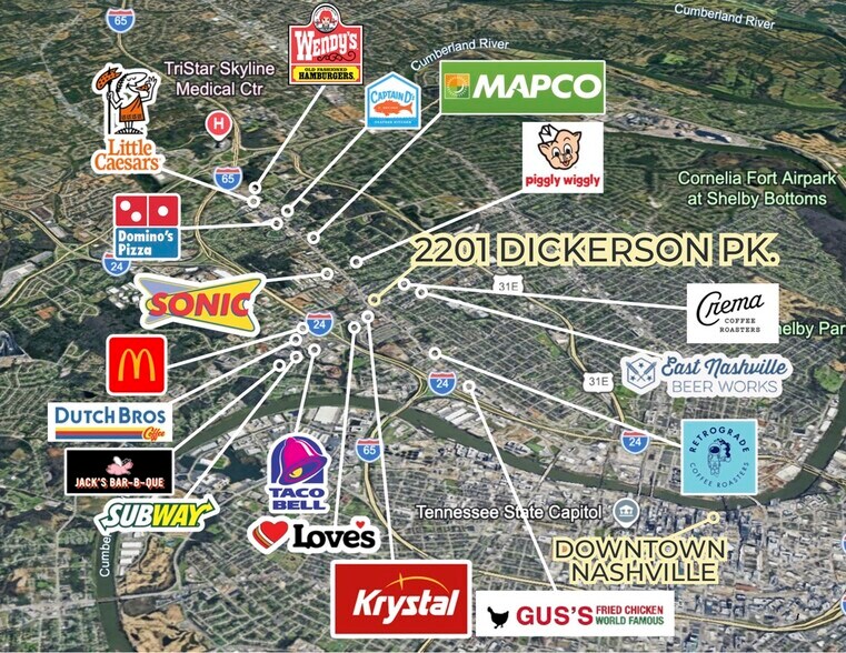 More Photos Of 2201 Dickerson Pike, Nashville Land For Sale