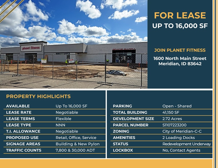 More Photos Of 1600 N Main St, Meridian General Retail For Lease