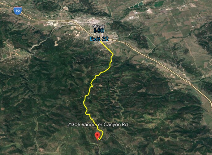 More Photos Of 21301 Vanocker Canyon Road, Sturgis Land For Sale