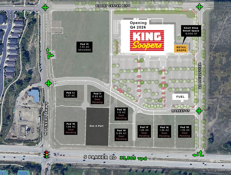 Primary Photo Of NWC Parker Rd & Pinery Pkwy - RETAIL PAD SITES, Parker Land For Lease
