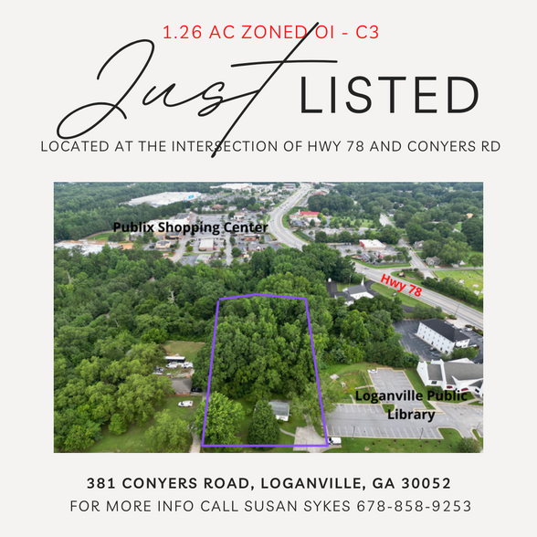 Primary Photo Of 381 Conyers Rd, Loganville Land For Sale