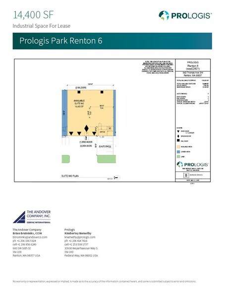 More Photos Of 710-1040 Thomas Ave SW, Renton Warehouse For Lease
