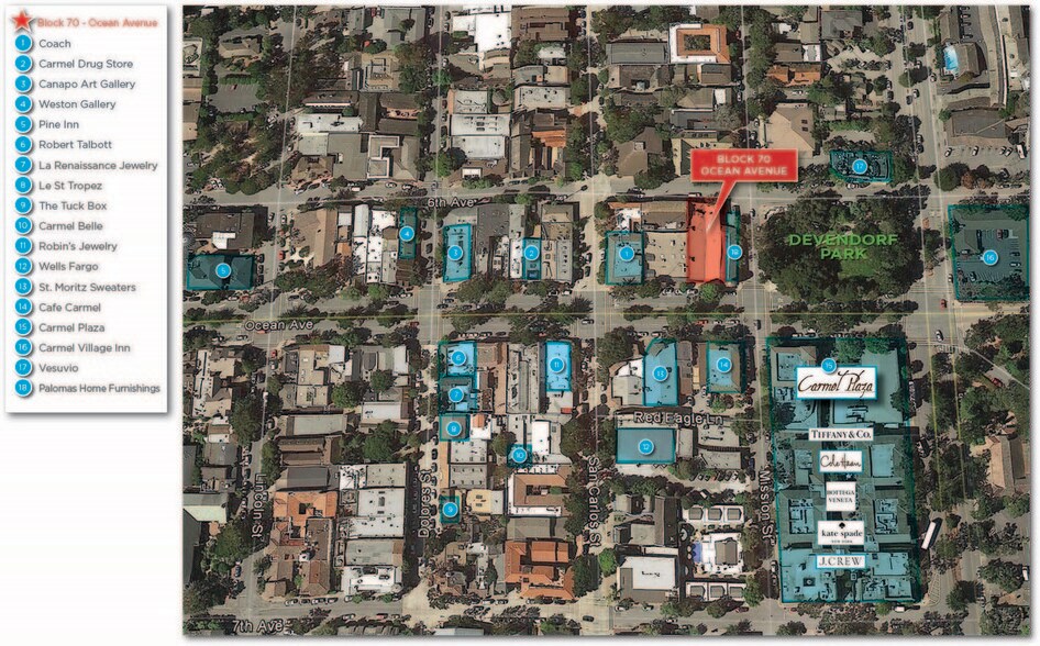 Ocean Ave & NW Mission St, Carmel By The Sea, CA 93921 Retail For