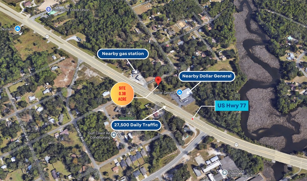 More Photos Of 7802 Highway 77, Southport Land For Sale