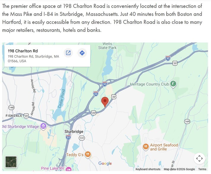 More Photos Of 198 Charlton Rd, Sturbridge Medical For Lease