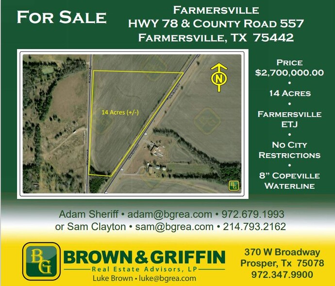 Primary Photo Of 15180 County Road 558, Farmersville Land For Sale