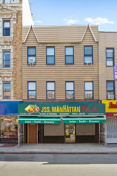 Primary Photo Of 678 Manhattan Ave, Brooklyn Storefront Retail Residential For Lease
