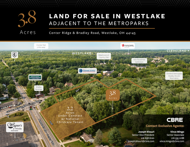 Primary Photo Of Center Ridge Rd @ Bradley Rd, Westlake Land For Sale