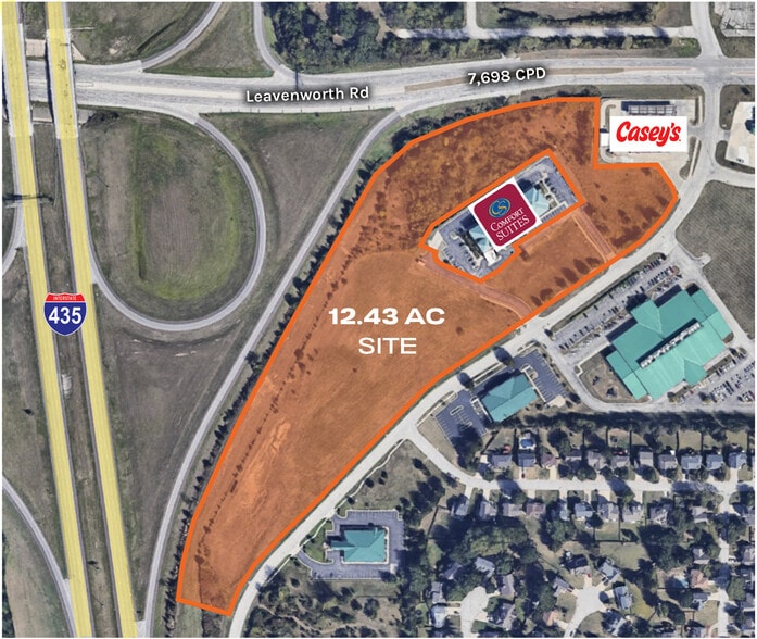 Primary Photo Of I-435 Rd @ Leavenworth Rd, Kansas City Land For Sale