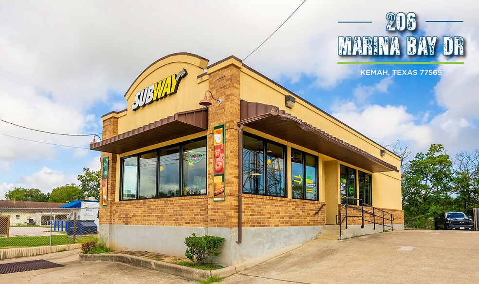Primary Photo Of 206 Marina Bay Dr, Kemah Fast Food For Lease