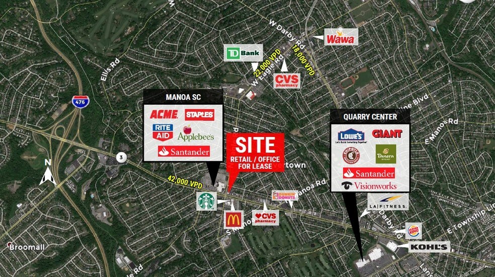 More Photos Of 1241-1247 W Chester Pike, Havertown Storefront Retail Office For Lease