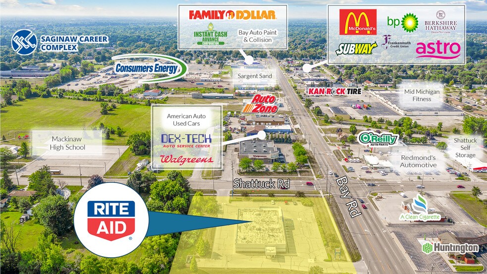 Primary Photo Of 3050 Bay Rd, Saginaw Drugstore For Sale
