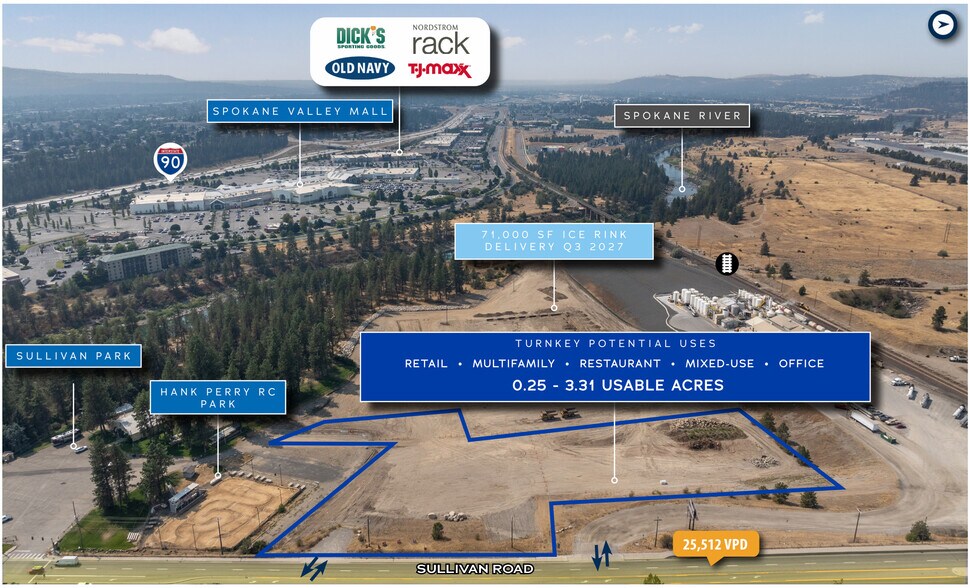More Photos Of 2100 N Sullivan Rd, Spokane Valley Land For Lease