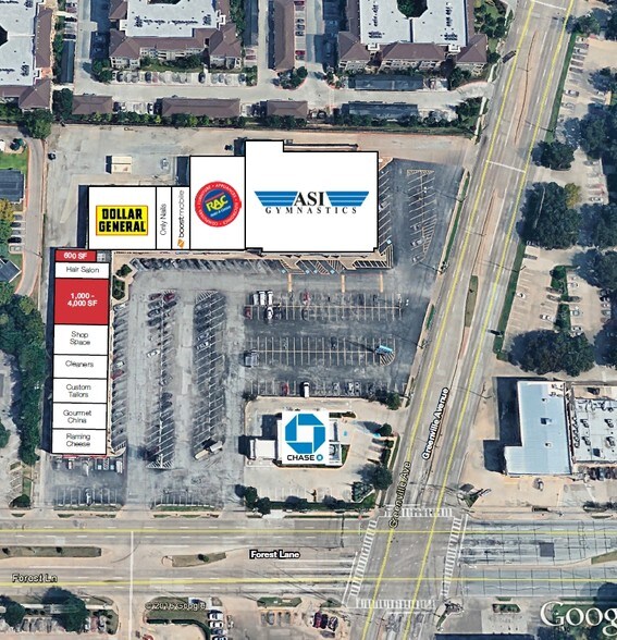 More Photos Of 9025 Forest Ln, Dallas General Retail For Lease