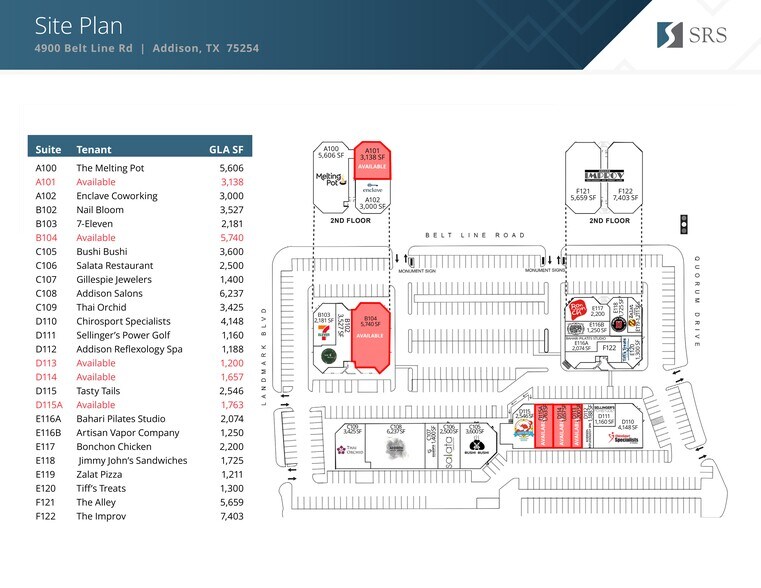 Primary Photo Of 5000 Belt Line Rd, Dallas Unknown For Lease