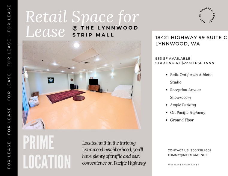 More Photos Of 18411-18421 Highway 99, Lynnwood Storefront For Lease