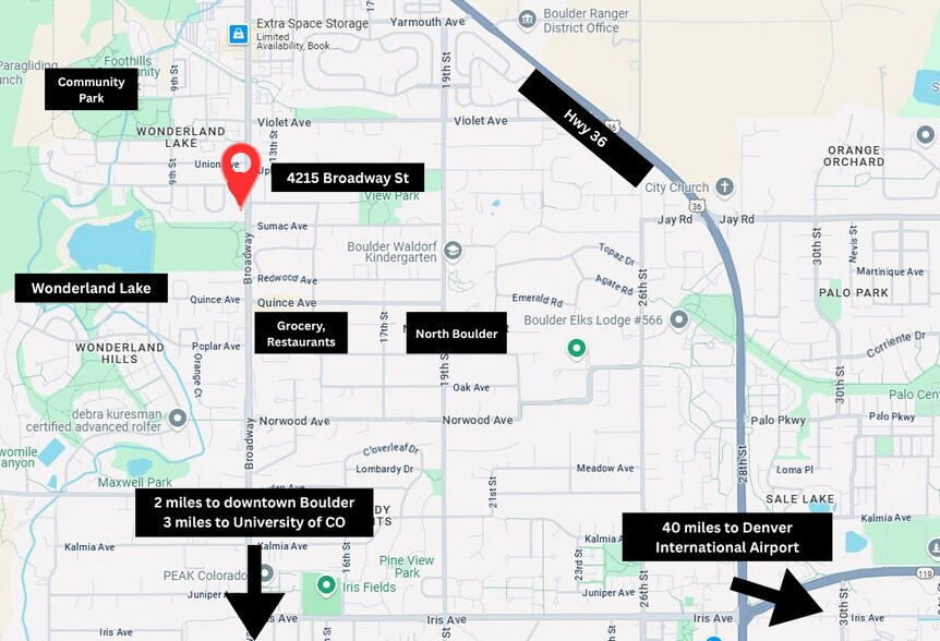 More Photos Of 4215 Broadway, Boulder Land For Sale