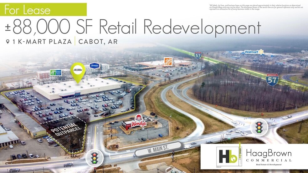 Primary Photo Of 1 Kmart Plz, Cabot Freestanding For Lease