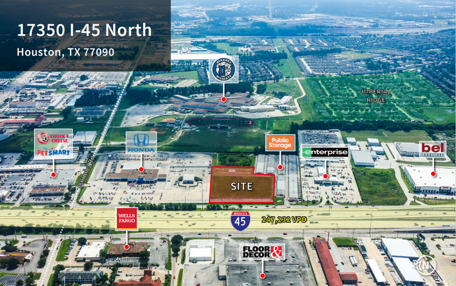 Primary Photo Of 17350 North Fwy, Houston Land For Sale