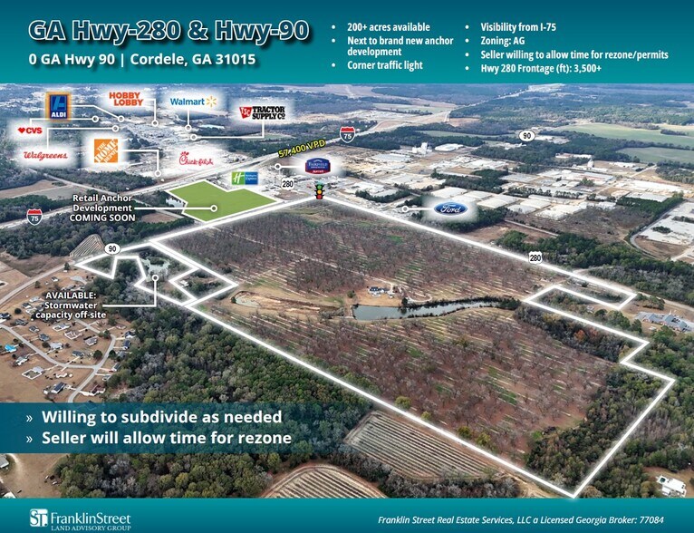 Primary Photo Of US Hwy 280 & GA Hwy 90, Cordele Land For Sale