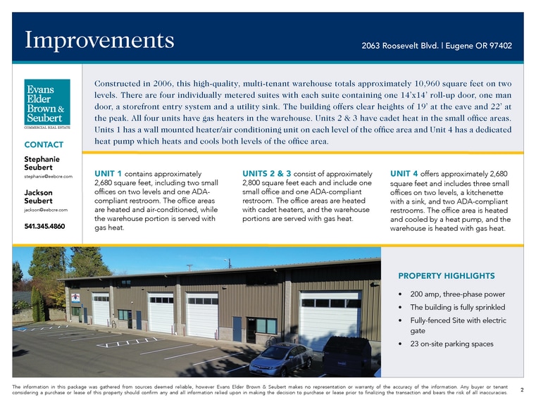 More Photos Of 2063 Roosevelt Blvd, Eugene Warehouse For Sale