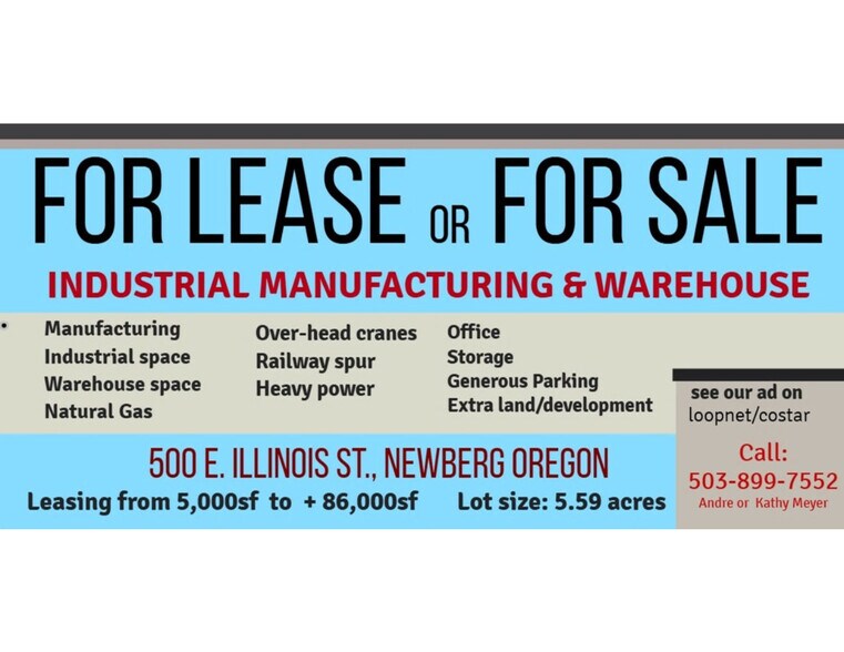 More Photos Of 500 E Illinois St, Newberg Manufacturing For Sale