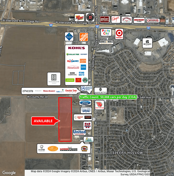 Primary Photo Of ±36.05 AC on 34th, West of Soncy, Amarillo Land For Sale