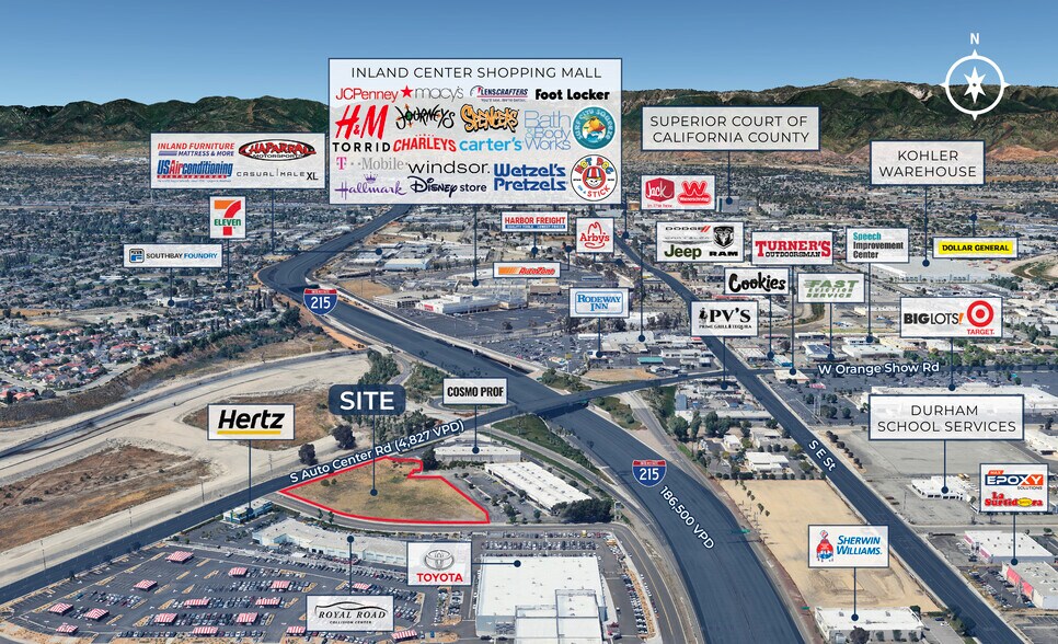 More Photos Of Orange Show Rd & 215 Fwy, San Bernardino Land For Sale