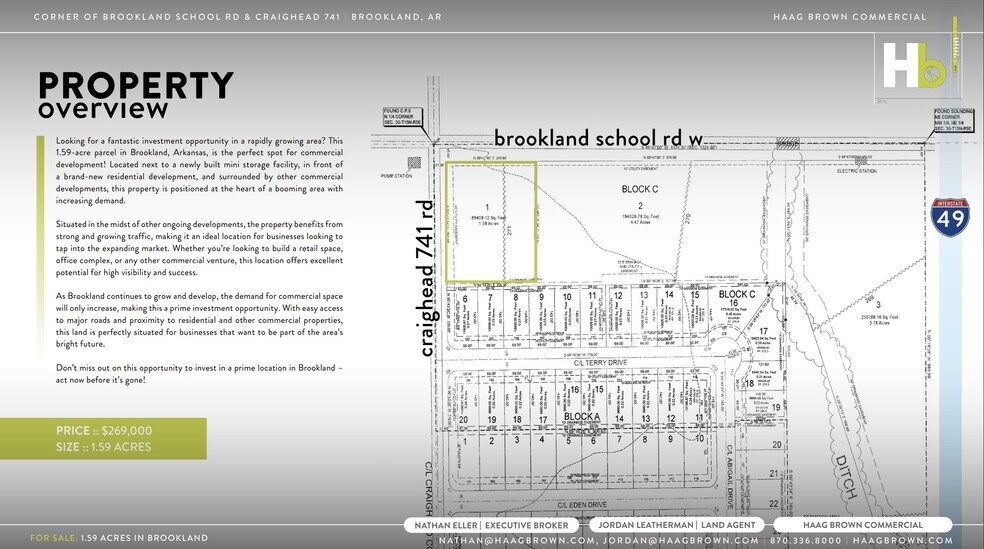 More Photos Of Brookland School Rd. w @ Craighead 741 Rd., Brookland Land For Sale
