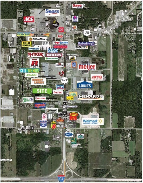 More Photos Of US 421 & Larkspur Ln, Michigan City Land For Sale