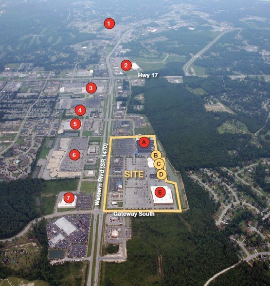 More Photos Of 1305-1335 Western Blvd, Jacksonville General Retail For Lease