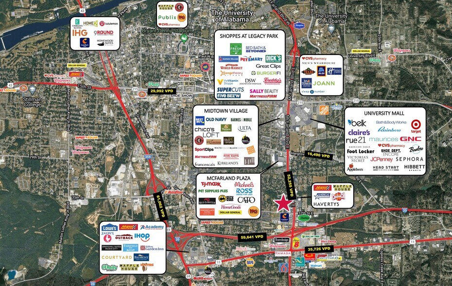 More Photos Of 3410 McFarland Blvd E, Tuscaloosa Land For Sale