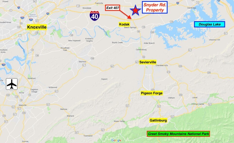 More Photos Of Snyder Road and Jones Drive Rd, Kodak Land For Sale