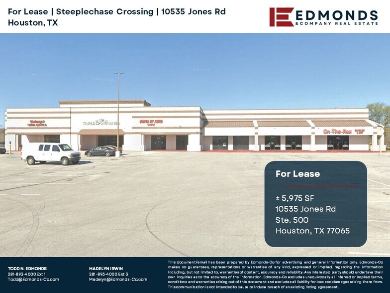 Primary Photo Of 10535 Jones Rd, Houston General Retail For Lease