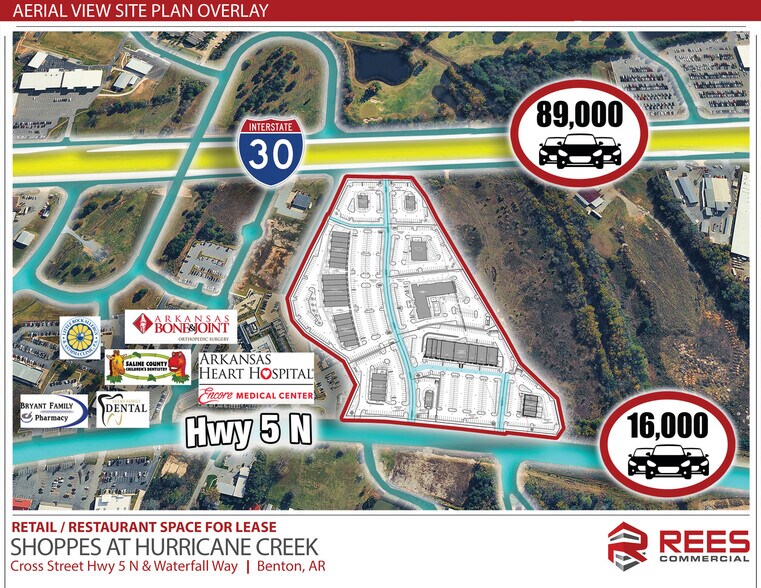 More Photos Of Cross Street Hwy 5 N & Waterfall Way, Bryant Unknown For Lease