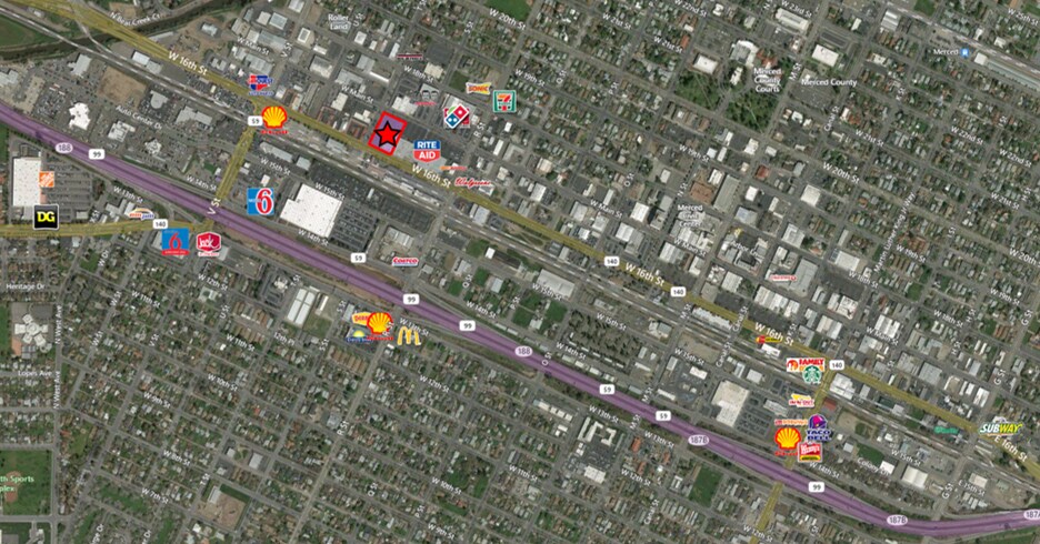 More Photos Of 1136-1230 W Main St, Merced Unknown For Lease