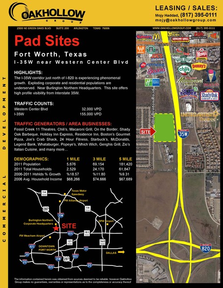 Primary Photo Of I-35 Hwy @ Old Denton Rd, Fort Worth Land For Lease