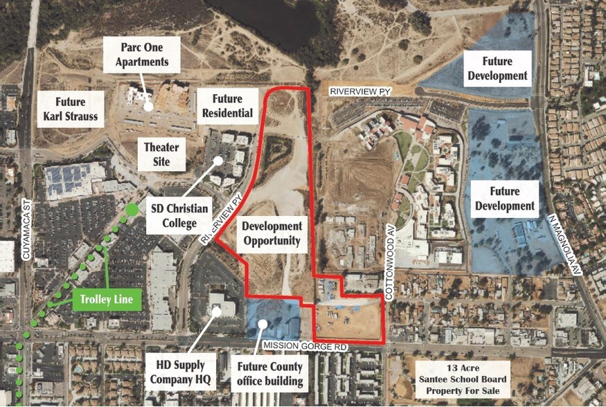 More Photos Of Riverview Parkway & Mission Gorge Rd, Santee Land For Sale