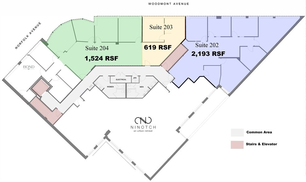 More Photos Of 7768 Woodmont Ave, Bethesda General Retail For Lease