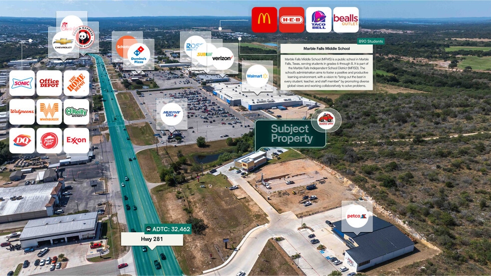 More Photos Of 2900 U.S. 281 hwy, Marble Falls General Retail For Sale
