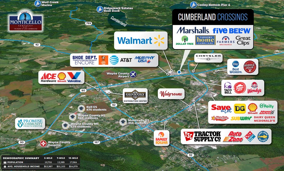 More Photos Of 255 Cumberland Xing, Monticello Storefront For Sale