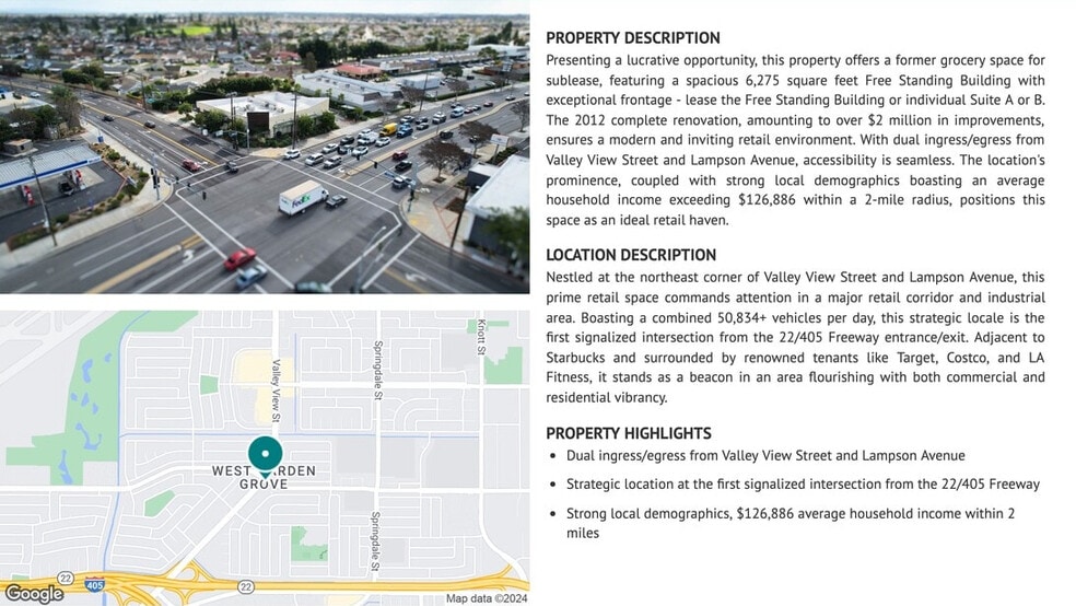 More Photos Of 12452-12472 Valley View St, Garden Grove Freestanding For Lease