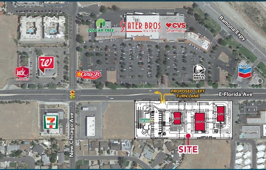 Primary Photo Of SEQ E Florida Ave & New Chicago Ave Dr, Hemet Storefront Retail Office For Lease