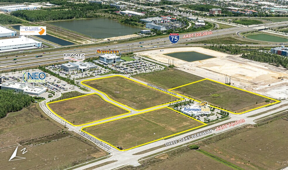Primary Photo Of Three Oaks Parkway & Gulf Research Lane, Fort Myers Land For Sale