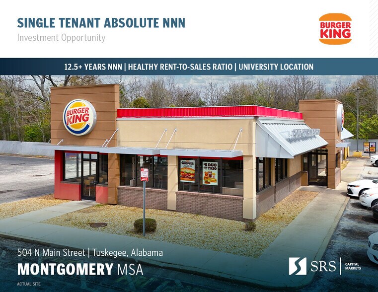 Primary Photo Of 504 N Main St, Tuskegee Fast Food For Sale