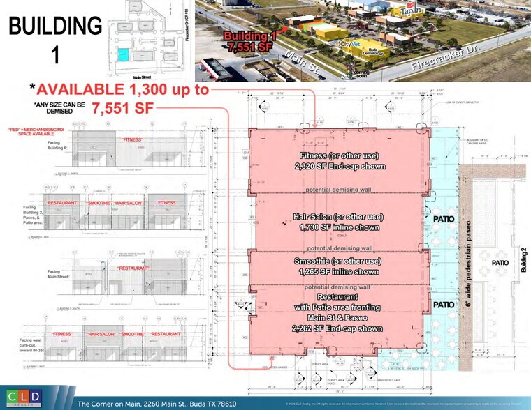 More Photos Of The Corner on Main, Buda Restaurant For Lease