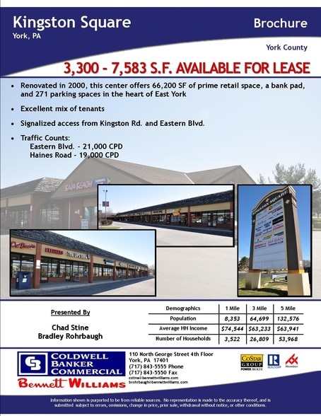 More Photos Of 2500-2598 Eastern Blvd, York Storefront For Lease