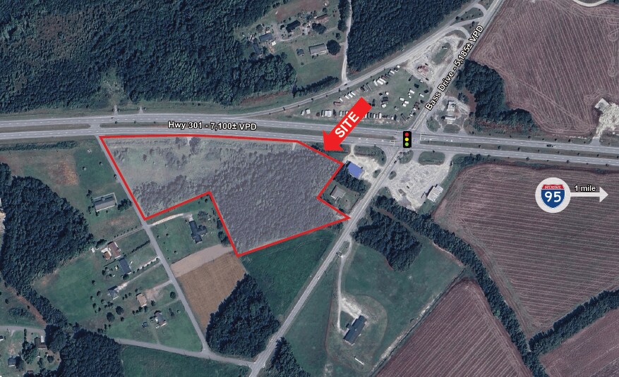 Primary Photo Of Hwy 301 & Bass Drive, Santee Land For Sale