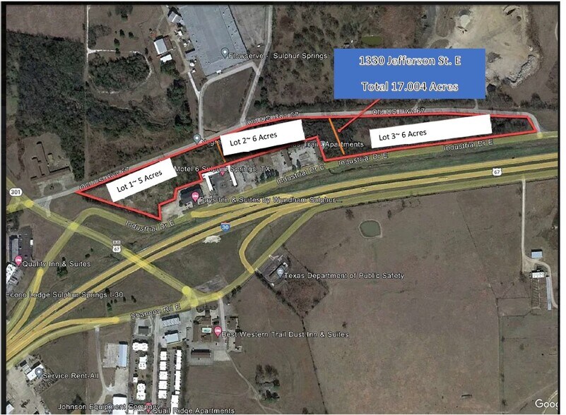 Primary Photo Of 1330 Jefferson St E, Sulphur Springs Land For Sale
